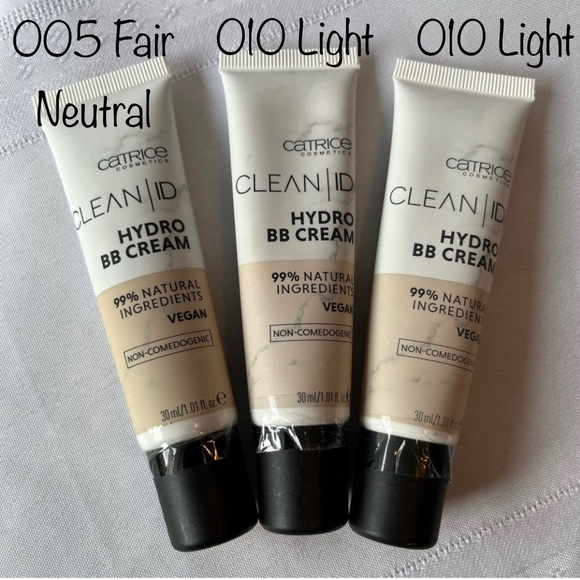 Catrice Clean ID Hydro BB Cream Foundation 005 Fair Neutral and 2 × 010 Light - Picture 11 of 11